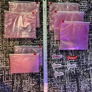 Glossier Pink Bubble Pouch Collection